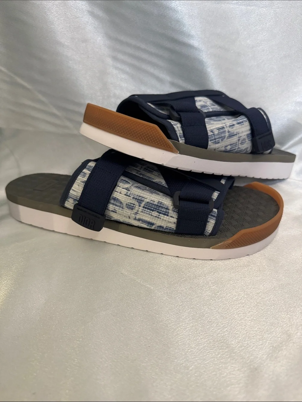 New! 🔥Dior Alpha Sandals in “Blue Dior Oblique Jacquard”🔥